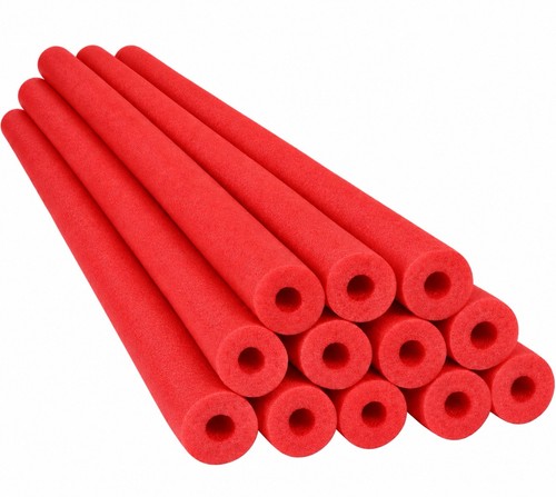 Pack hollow red pool noodles - 8,